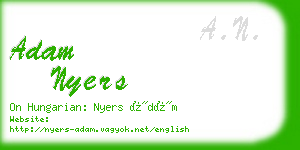 adam nyers business card